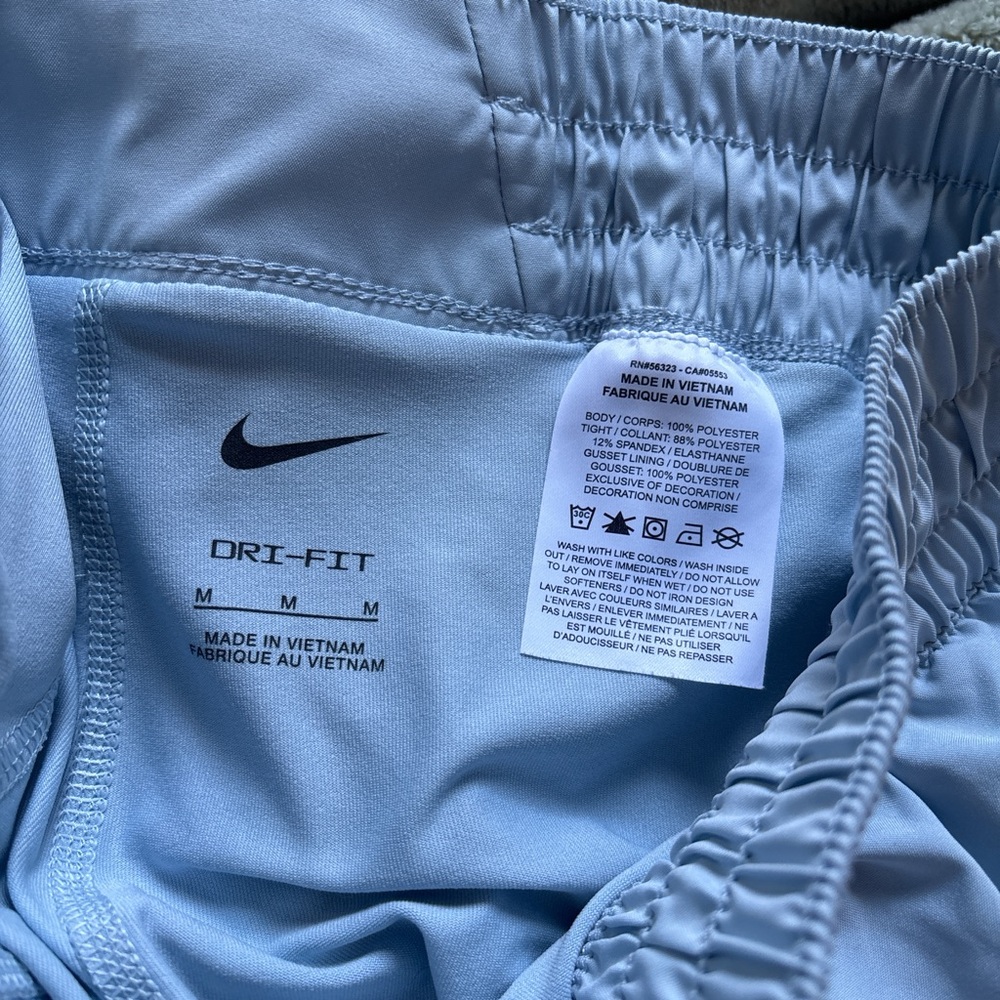 Nike Baby Blue DRI-FIT Athletic Shorts M - Picture 3 of 4